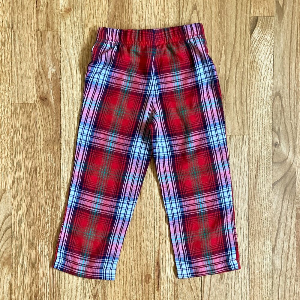 JAMMIES FOR YOUR FAMILIES | Plaid Toddler Button-Down Pajama Set - Picture 6 of 7